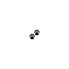 an animal paw prints on a white background