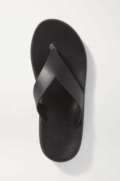 Black Charys leather sandals | Ancient Greek Sandals | NET-A-PORTER Interview Suits, Ancient Greek Sandals, Greek Sandals, Ancient Greek, Net A Porter, Black Sandals, Women Collection, White Leather, Mens Flip Flop