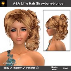 side+up+do+photos | Lillie Hair (elegant side updo with braid band)-lillie-hair ... Updo With Braid, Intricate Braids, Hair Elegant, Side Updo, Updo Hairstyle, Prom Hairstyles, Hair Updos, Second Life