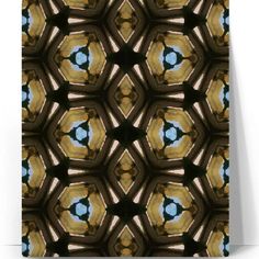 an image of a pattern that looks like hexagonal shapes in brown and blue