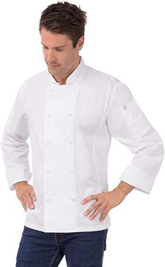 Chef Works mens Bowden Chef Coat Chef Styles, Show Jackets, St Maarten, Roll Up Sleeves, Long Sleeves Jacket