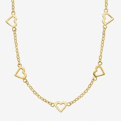 Features: Quick ShipJewelry Closure: Spring Ring ClaspLink Construction: SolidShape: HeartMetal Color: YellowChain Length: 18 InchChain Width: 2.3 MillimetersPendant Length: 5.3mmPendant Width: 10mmChain Construction: LinkCare: Wipe CleanMetal: 14k GoldNecklace Type: Pendant NecklacesCountry of Origin: Imported Yellow Gold Necklaces With Delicate Chain For Valentine's Day, Yellow Gold Delicate Chain Necklace For Valentine's Day, Yellow Gold Necklace With Delicate Chain For Valentine's Day, Valentine's Day Yellow Gold Necklace With Delicate Chain, Yellow Gold Clavicle Necklace For Valentine's Day, 14k Gold Heart Cut Necklace With Adjustable Chain, Valentine's Day Yellow Gold Clavicle Necklace, Yellow Gold Clavicle Chain For Valentine's Day, 14k Gold Clavicle Chain Necklace For Valentine's Day