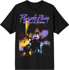 Short-Sleeve Graphic Tee / T-Shirt FABRIC: 100 percent Cotton CARE: Machine Wash Sleeve type: Short Sleeve Prince Purple, Waterproof Picnic Blanket, Prince Purple Rain, Purple Rain, Versatile Style, Crew Neck Tee, Cotton Shorts, Peace And Love, Classic Design