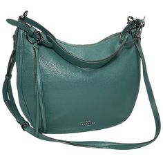 New Without Tags. Tags Included. Measurements: 12.5" Width X 10" Height X 4" No Dust Bag. Bags Coach, Dark Turquoise, Leather Shoulder Handbags, Shoulder Handbag, Shoulder Handbags, Pebbled Leather, Coach Bags, Blue Green, Dust Bag