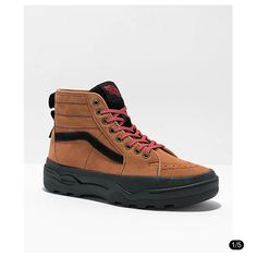 Sentry Sk8-Hi Hiker With Ultracush Ortholite Insole. Will Ship Same Or Next Day, Brand New With Tags And Box Upon Request. Message With Any Questions And Bundle For A Discount! New To Poshmark? Use Invite Code- Dunn_dealz For $10 Off Your First Purchase! Vans Brown High-top Sneakers, Brown High-top Vans Sneakers, Vans Brown Sneakers For Fall, Brown Suede Ankle-high Sneakers, Vans Brown Sneakers With Cushioned Footbed, Brown Vans Sneakers With Cushioned Footbed, Vans Leather Sneakers For Fall, Vans Brown, Vans Slip On Shoes