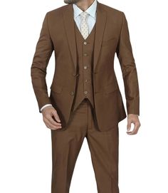 Coffee Brown Three Piece Suit For Men | Notch Lapel
Elevate your style with our Men's Notch Lapel Coffee Brown Three-Piece Suit. Impeccably tailored for a refined fit, this suit seamlessly blends classic charm with contemporary sophistication. The rich coffee brown color adds a touch of uniqueness, making it a versatile choice for any formal occasion. Upgrade your wardrobe with this meticulously crafted and timeless ensemble. Brown Slim Fit Three-piece Suit With Suit Collar, Brown Slim Fit Notch Lapel Set, Brown Slim Fit Three-piece Suit, Classic Brown Three-piece Suit, Slim Fit, Classic Brown Slim Fit Three-piece Suit, Tailored Brown Sets For Groom, Brown Slim Fit Business Sets, Brown Fitted Sets For Groom, Slim Fit Brown Three-piece Business Suit