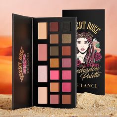 Doll up in pink hues.🥰 Enhance your inner beauty with our De'Lanci 18 Colors Desert Rose Eyeshadow Palette. 😍 Pressed Glitter Eyeshadow Palette, Makeup Names, Grey Eyeshadow, Matte Lipstick Set, Best Eyeshadow Palette, Liquid Glitter Eyeshadow, Lipstick Palette