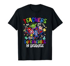 teachers are superheros in disguise tshirt t - shirt for boys and girls