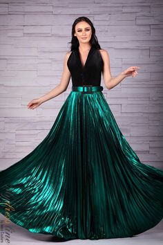 Looking for a stunning evening dress for your next special occasion? Check out the Sara Badr 26505 from the Spring 2019 collection. This gorgeous gown is estimated to ship within 1-2 weeks and is sure to turn heads. Don't miss out on this must-have piece! Luxury Fitted Pleated Evening Dress, Elegant Green A-line Satin Dress, Luxury Pleated Evening Dress For Gala, Luxury Pleated Evening Dress, Elegant Pleated Floor-length Evening Dress, Satin Gala Dress With Accordion Pleats, Dressy Pleated Evening Dress For Formal Events, Formal Pleated Evening Dress, Elegant Pleated Evening Dress For Party