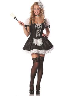 French Maid Halloween, Cosplay Plus Size, Maid Fancy Dress, Maid Halloween, Bunny Girls, Oktoberfest Outfit, French Maid