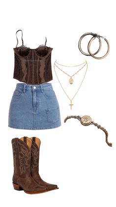 Nashville Summer Outfits, Car Girlfriend, Cowgirl Party, Chill Outfits, Party Looks, Festival Outfits, Western Fashion, Summer Outfits