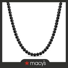 in stock Formal Black Necklace With Black Diamonds, Formal Black Necklaces With Black Diamonds, Black Round Jewelry With Diamond Cut, Black Necklace With Diamond Accents, Round Black Jewelry With Diamond Cut, Luxury Black Diamond Necklace, Luxury Black Diamond Necklace With Accents, Classic Black Diamond-cut Necklace, Black Diamond-cut Cubic Zirconia Necklace