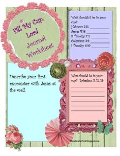 Fill My Cup Worksheet What Fills Your Cup, Tea Ministry, Tea Connoisseur, Church Fellowship, Moms' Night Out