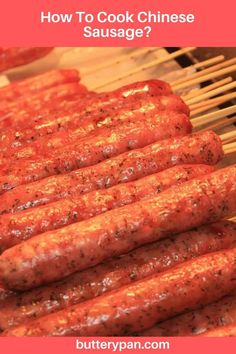 how to cook chinese sausage on the grill