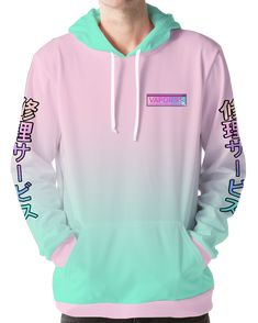 SUPER SOFT PREMIUM POLYESTER MICRO-FLEECE BLEND. MADE BY HAND AND SHIPPED FROM OUR LOS ANGELES STORE. UNISEX FIT. SUBLIMATED ARTWORK NEVER FADES OR WASHES OUT. Fashion Goals, Vaporwave Aesthetic, Aesthetic Clothing, Aesthetic Fashion, Hoodie Print, All Over Print, Long Sweatshirt, Quarter Zip, Retro Fashion