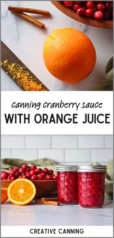 canning cranberry sauce with orange juice is an easy and delicious way to use it