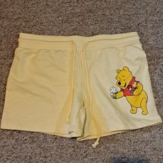 Adorable Winnie The Pooh Shorts. Jr Med Nwt Winnie The Pooh Clothes, Winnie The Pooh Stuff, Disney Yellow, Disney Adult, Fav Products, Disney Shorts, Cute Lazy Outfits, Lazy Outfits, Rayon Pants