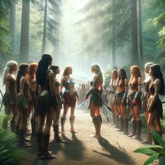 Meeting the leader of the Amazons. #valkyrieandnymph #fantasy #fantasyart #fantasybooks #fantasyai #aifantasyart #aiart #aiartwork #aiartcommunity #ai #digitaldrawing #digitalartist #digitalpainting #digitalillustration #digitalcreator Amazoness Warrior, Amazon Woman Warrior, Amazonian Warrior Art, Warrior Women Art, Leader Aesthetic, Amazon Warrior Women Art, Dahomey Amazons Warriors, Knight Art