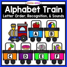 an alphabet train with the letter recognition and sounds