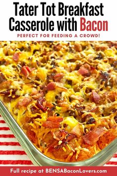 tater tot breakfast casserole with bacon recipe