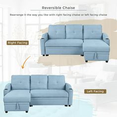 3 in 1 Pull Out Sofa Bed Convertible Sofa Bed with Storage Chaise and Cup Holder, Pull Out Couch Sleeper Sofa L-Shaped Couch Sectional Sofa Fabric Sofa Padded Upholstered Sofa Chaise Lounge TV Sofa - Walmart.com Couch With Chaise, Sofas For Small Spaces, Pull Out Sofa Bed