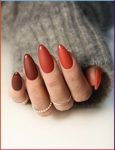 Fall Nail Trends, Fall Gel Nails, Fall Nail Art Designs, Fall Acrylic Nails, Fall Nail Art, Autumn Nails, Nail Designs Spring, Classy Nails, Fall Nail Designs