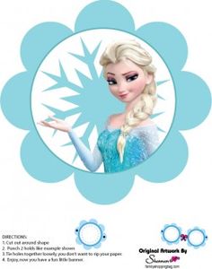 an image of frozen princess with snowflakes