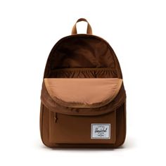 Room for an adventure-filled semester. Sized for everything you love doing whether you're in class or not. Made with 100% recycled EcoSystem™ fabrics and updated with features like a water-bottle pocket, laptop sleeve, this backpack has enough volume to pack in all your school essentials and more. Size: 18.00"(H) x 13.00"(W) x 7.00"(D), 30.0L EcoSystem™ 600D Fabric made from 100% recycled post-consumer water bottles Tonal stripe EcoSystem™ Liner made from 100% recycled post-consumer water bottle Nylon Backpack With Water Bottle Pocket For Adventure, Adventure Backpack With Water Bottle Pocket, Nylon Backpack For Adventure And Back To School, Casual Nylon Backpack For Adventure, Back To School Nylon Backpack For Adventure, Back To School Adventure Backpack In Nylon, Herschel Classic Backpack, Iron Orchid Designs, School Essentials