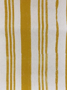 yellow and white striped fabric with vertical stripes