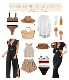 70s Beach Aesthetic Outfit, Trending Looks 2023, Bahamas Outfit Ideas Beach, Miami Beach Outfits Vacation, Beach Vacay Outfits Summer, Fiji Vacation Outfits, Resort Beach Outfits, Humid Outfit Summer, Plus Size Vacay Outfits