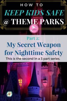 Keeping kids safe at a festival or theme park (like Walt Disney World and Universal Studios) can be a big worry, especially when those places are so crowded! But don’t worry, I’ve been there and in this 3 part series, I’ve put together my favorite simple solutions to keep the whole family safe and ready for an awesome time! In Part 2, I share my secret weapon for keeping kids safe at night. It literally was a life saver for us! Disney Life Hacks, Adventure Guide, Couples Retreats, Road Trip With Kids