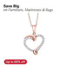 in stock Macy's Rose Gold Fine Jewelry, Macy's Heart Cut Diamond Jewelry, Macy's Diamond Jewelry For Valentine's Day, Rose Gold Diamond Heart Necklace With Brilliant Cut, Rose Gold Jewelry With Diamond Accents For Valentine's Day, Macy's Rose Gold Jewelry For Anniversary, Valentine's Day Rose Gold Jewelry With Diamond Accents, Rose Gold Heart Cut Diamond Necklace With Accents, Heart Pendant Necklace