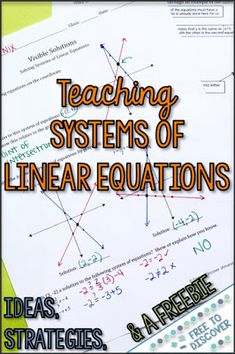 teaching systems of linear and perpendicular lines