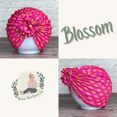 two photos with the words blossom and an image of a baby in a diaper