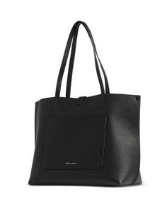 Rebecca Minkoff Megan Large Leather Tote Black Workwear Bag With Interior Card Slots, Modern Leather Wallet For Shopping, Black Leather Wallet For Shopping, Chic Black Wallet For Shopping, Chic Black Wallet For Business, Chic Black Business Wallet, Large Leather Tote, Leather Handbags Tote, Rebecca Minkoff