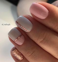 Short Nail Manicure, Solid Color Nails, Gold Nail Art, Unicorn Nails, Winter Mood, Colorful Nails, Nail Art Designs Summer, Short Square Nails, Nails Winter