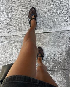 Alaia Fishnet Flats Outfit, Fishnet Shoes, Alaia Heels, Birkenstock Outfit, Envy Clothing, Girls Attire, Mesh Flats