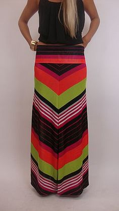 <3 the colors in this adorable maxi skirt!! This needs to come live with me :) Multicolor Stretch Maxi Skirt With Lining, Multicolor Stretch Lined Maxi Skirt, Stretch Multicolor Lined Maxi Skirt, Striped Maxi Skirts, Chasing Dreams, Modest Skirts, Blue Door, Cute Skirts, Modest Outfits