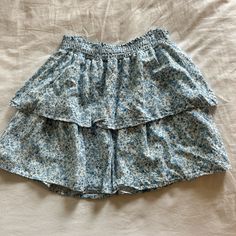 Nwot!! Super Cute Blue Floral Skirt For So Many Occasions!’ Mini Skirt Blue, Blue Floral Skirt, Floral Mini Skirt, Altard State, Birthday List, Altar'd State, Blue Floral, Floral Skirt, Denim Skirt