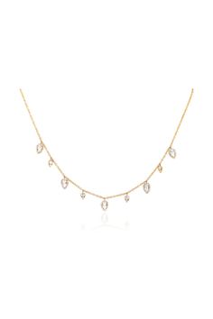 Our diamond and white topaz ultimate teardrop necklace features 0.38 carats of diamond and 0.43 carats of white topaz set in 14k gold.

Adjustable chain length: 15.5” (14" + (2) 0.75” Extender) Teardrop Fine Jewelry Necklace With Sparkling Stones, Fine Jewelry Teardrop Necklace With Sparkling Stones, Yellow Gold Pear-shaped Necklace With Rose Cut Diamonds, Yellow Gold Pear-shaped Rose Cut Diamond Necklace, Teardrop Diamond Necklace With Sparkling Stones, Teardrop Diamond Necklace With Rose Cut Diamonds For Anniversary, Yellow Gold Teardrop Necklace With Rose Cut Diamonds, Teardrop Necklace With Single Cut Diamonds, Teardrop Rose Cut Diamond Necklace For Anniversary