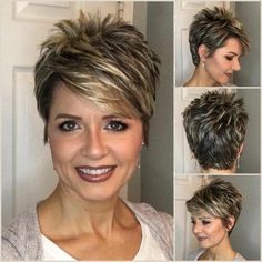 Spikey Short Hair, Spiky Hairstyles, Chic Short Haircuts, Short Spiky Hairstyles, Popular Short Hairstyles, Spiky Hair, Pixie Haircuts, Short Pixie Haircuts, Haircut For Thick Hair