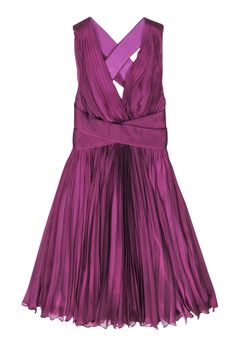 Current Boutique-Halston Heritage - Purple Cross Accordion Pleated Mini Dress Sz 0 High Stilettos, Halston Dress, Purple Cross, French Girl Chic, Fun Girl, Chic Shop, Pleated Mini Dress, Halston Heritage, Purple Fabric