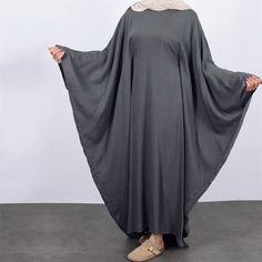 #ad Top Seller for Islamic Maxi Dress Women Abaya Dubai Muslim Batwing Sleeve Ramadan Jalabiya Gown, Summer Clothing Batwing Abaya, Casual Abaya, Muslim Prayer, Muslim Dress, Clothing Catalog, Casual Party, Middle Age, Modern Woman, Everyday Look