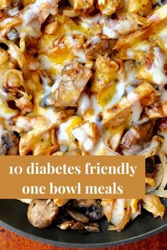 Try our low carb bowl recipes perfect for your diabetic diet. From steak taco bowl to chicken philly, easy recipes for lunch or dinner! One Bowl Meals, Steak Taco, Chicken Philly, Bowl Meals, Taco Bowl, Desserts Keto, Breakfast Low Carb, Healthy Recipes For Diabetics, Low Carb Low Sugar