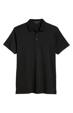 A honeycomb contrast collar tops a versatile polo shirt cut from soft pima cotton for all-day ease. Style Name:Robert Barakett Men'S Georgia Pima Cotton Polo. Style Number: 6114820. Black Polo Shirt With Placket, Modern Black Polo Shirt With Collared Neckline, Classic Polo Shirt With Seamless Collar For Golf, Classic Golf Polo Shirt With Seamless Collar, Classic Golf Polo Shirt With Placket, Classic Black Polo Shirt For Golf, Polo Style, Contrast Collar, Collar Top