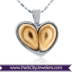 Elk Ivory Heart Pendant Your choice of: Sterling Silver, White Gold, Yellow Gold, or Rose Gold Elk Ivory Ring, Elk Ivory Jewelry, Elk Ivory, Antler Ideas, Ivory Ring, Tooth Ring, Antler Jewelry, Antler Ring, Elk Hunting