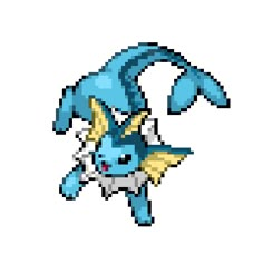 the pixel art style pokemon character