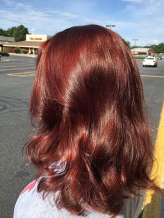 Red With Light Brown Hair, All Red Hair, Redken Color Fusion, Brownish Red Hair, Redken Color, Dyed Red Hair