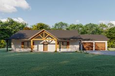 Single-level Country House Plan with Front and Rear Porches - 777012MTL | Architectural Designs - House Plans