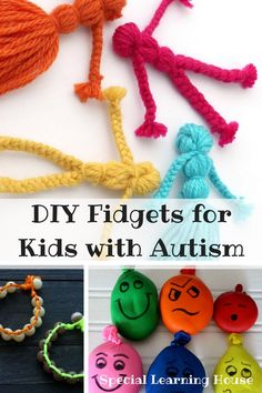 Diy Fidgets For Kids, Diy Fidgets, Homemade Fidget Toys, Fidgets Diy, Diy Sensory Toys, Diy Fidget Toys, Sensory Crafts, Sensory Activities, Sensory Toys